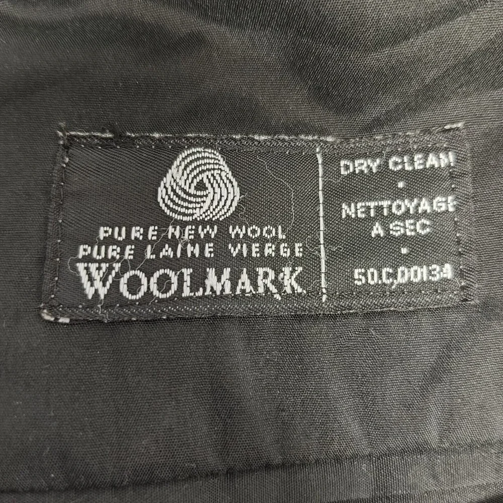 Ralph Lauren Woolmark Pure Wool Dark Navy Single Breasted Two Button Men's 48R